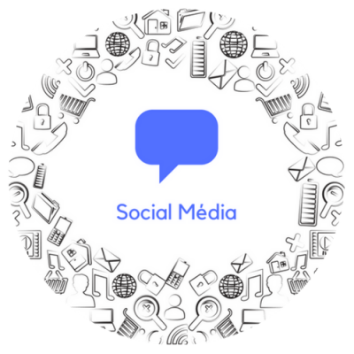 Social Media button - circle